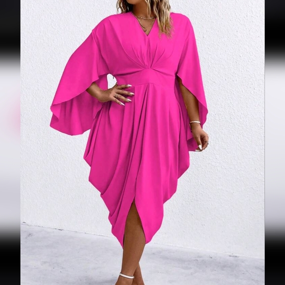 Pink Sleeve Dress - Picture 1 of 2